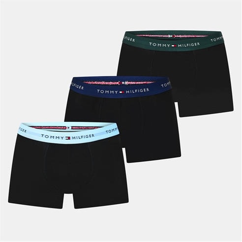 Tommy Hilfiger - 3 Pack Logo Waistband Trunks