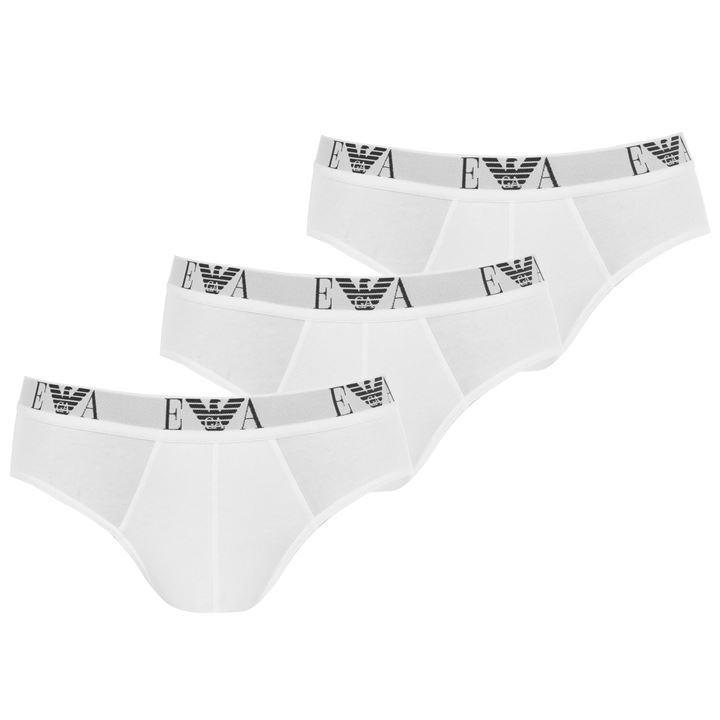 Emporio Armani Men's Multi 3 Pack Briefs Small