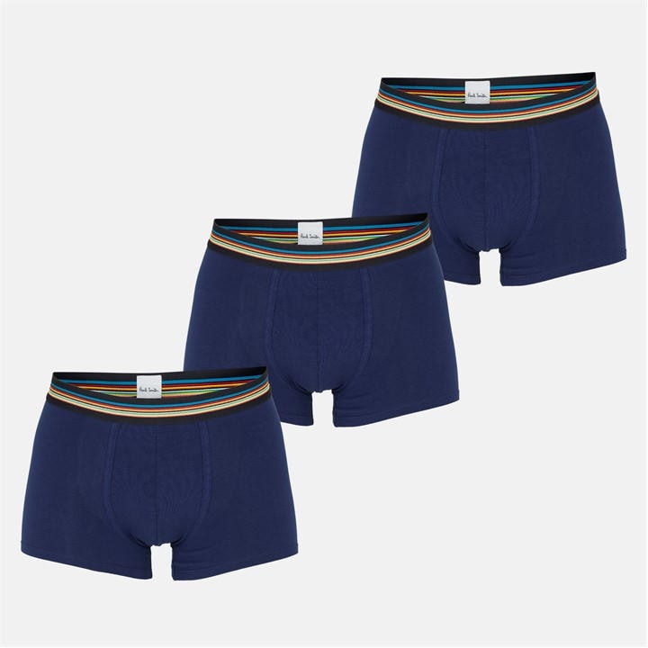 Paul Smith Men's Blue Signature Stripe Boxer Briefs 3-Pack Medium