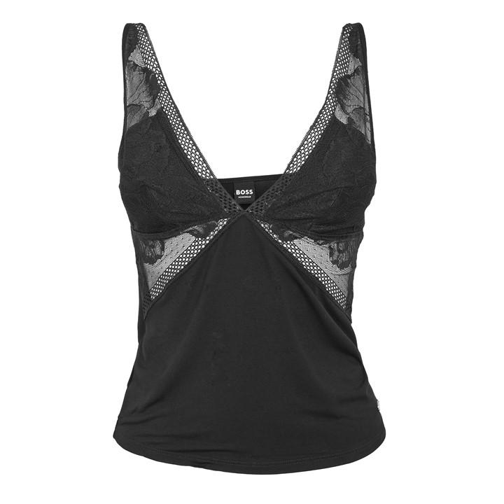 Boss Women's Black Peony Top 10269524 01 Pyjama Set