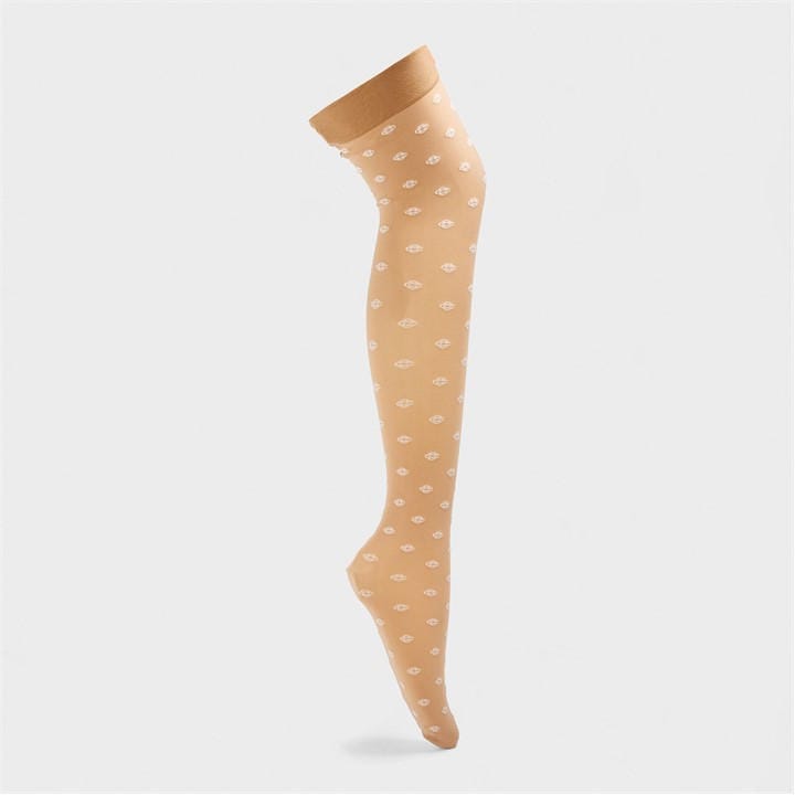 Casablanca Monogram Pattern Tights – Neutral