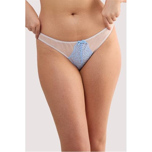 Playful Promises - Stephanie Peach & Blue Lace Brief