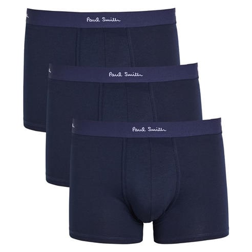 Paul Smith - Men's Plain Cotton 3 Pack Trunk