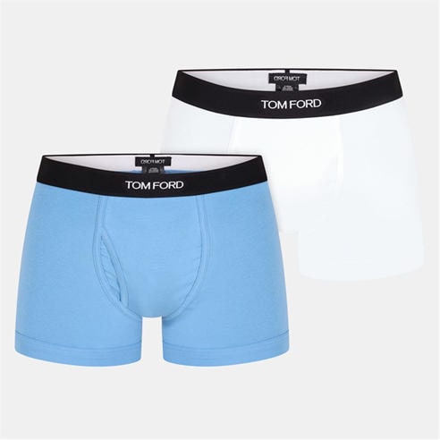 TOM FORD - Men's Plain Cotton Boxer Briefs 2-Pack