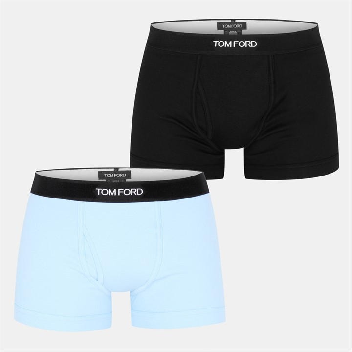 Tom Ford Men's Multi Plain Cotton Boxer Briefs, 2-Pack