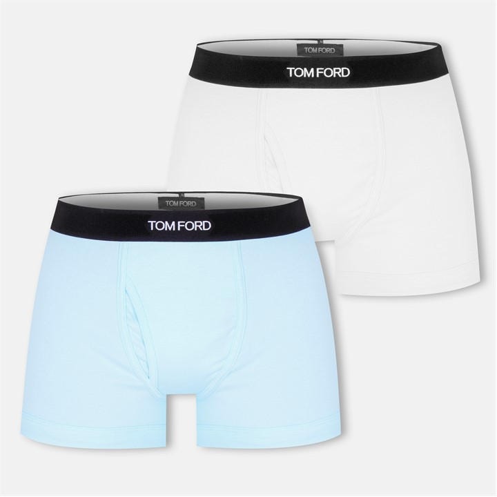 Tom Ford Men's Multi Plain Cotton Boxer Briefs, 2-Pack