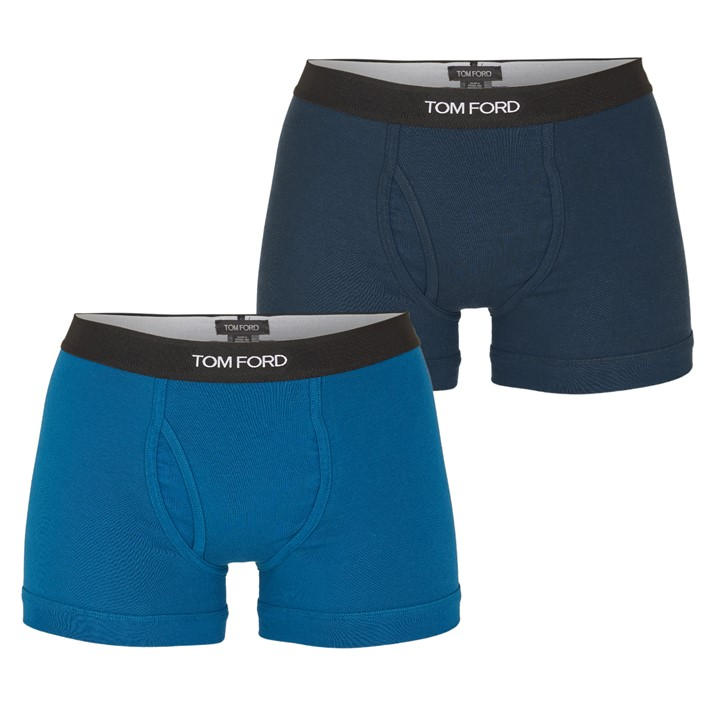 Tom Ford Men's Multi Plain Cotton Boxer Briefs, 2-Pack