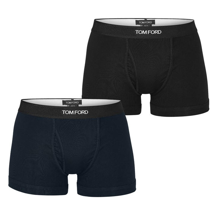 Tom Ford Men's Multi Plain Cotton Boxer Briefs, 2-Pack