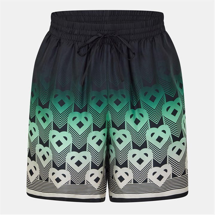 Casablanca Men's Black Casa Mono Silk Short Small