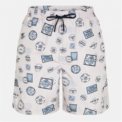 FENDI - Men's Postcard Woven Tracksuit Shorts