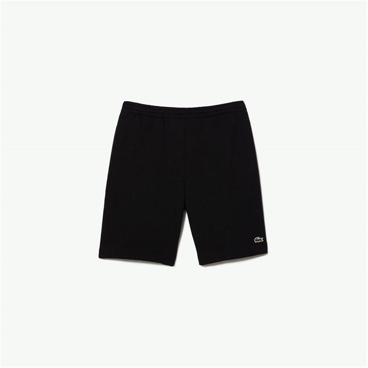 Lacoste Men's Black Basic Fleece Shorts - S