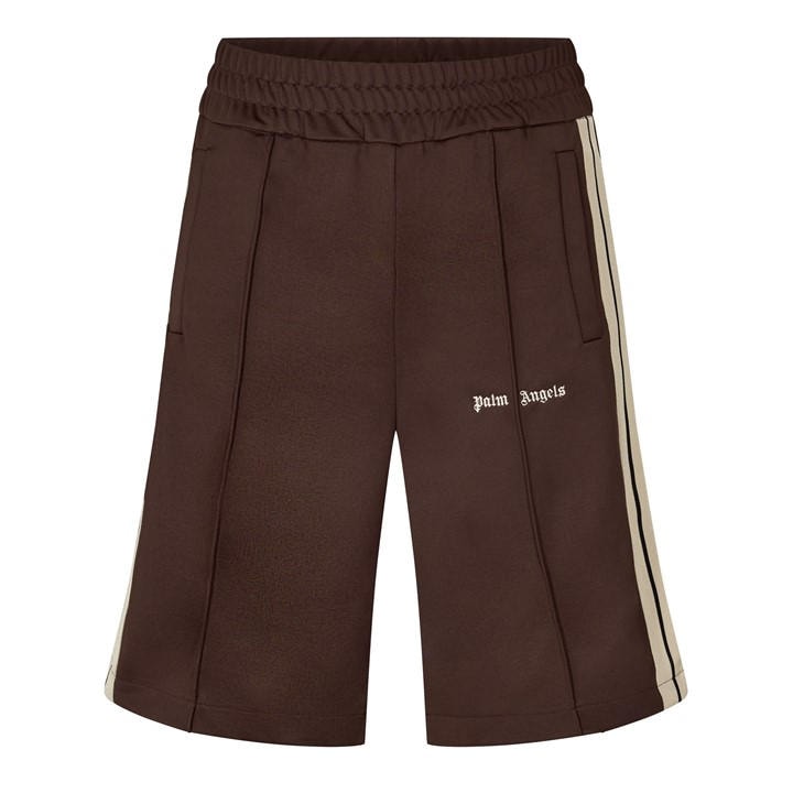 Palm Angels Men's Brown Woven Tracksuit Shorts - M