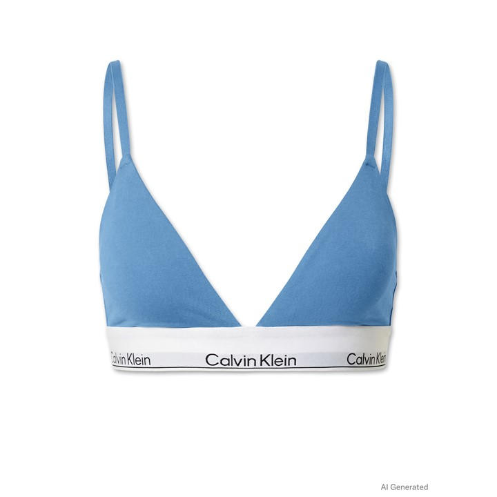 Calvin Klein Women's Blue Non Wired Triangle Bralette