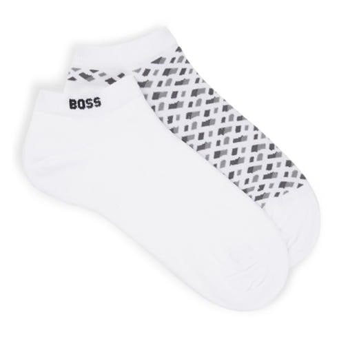 Boss - Mens BOSS Bodywear 2-Pack Ankle Socks with Logo Detail