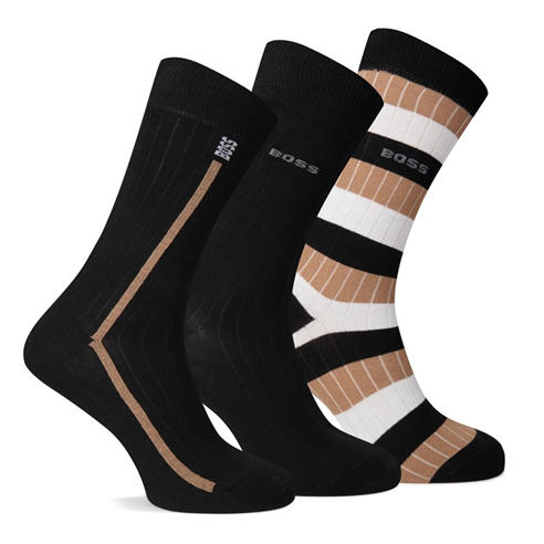 Boss - Men's Fine Rib Crew Socks
