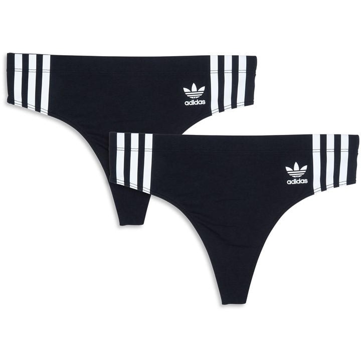 ADIDAS ORIGINALS Adidas Originals Comfort Flex Cotton Thong 2-Pack - Multi
