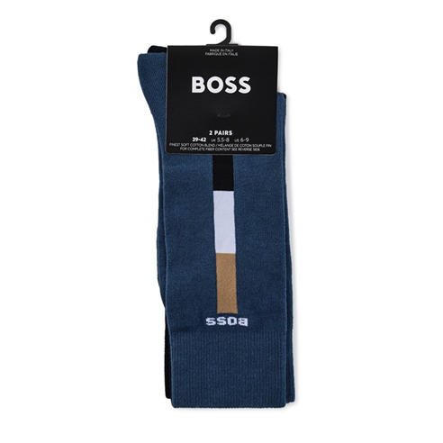 Boss - Men's Iconic Stripe Crew Socks