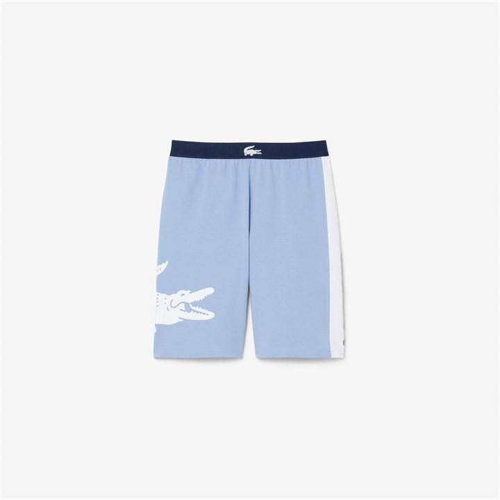 Lacoste Men's Blue Fleece Lounge Shorts - XL