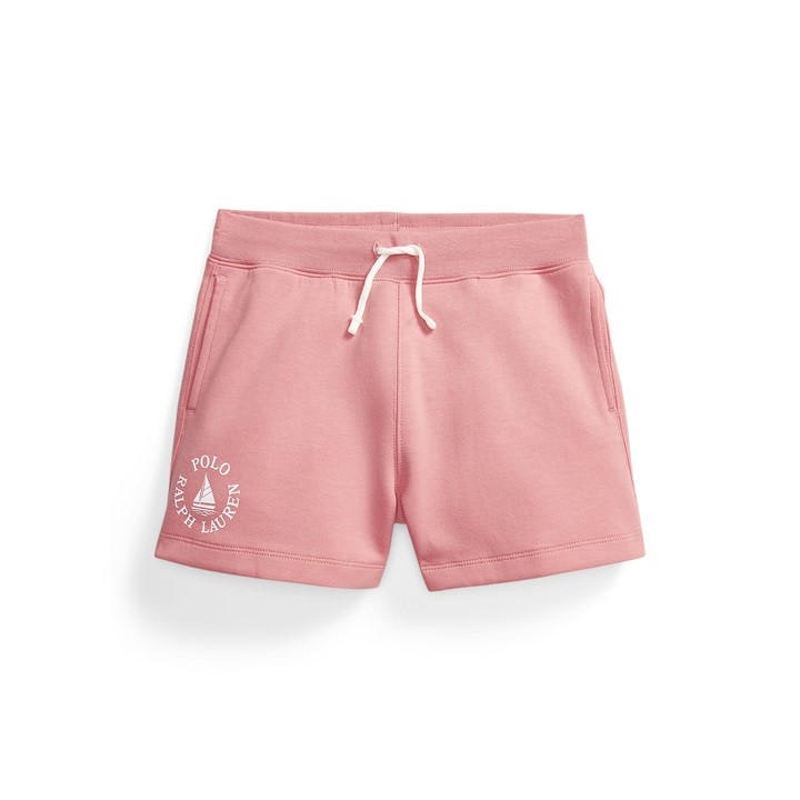 Polo Ralph Lauren Girls Pink Kids' Fleece Jogger Shorts - 11 - 12 Years