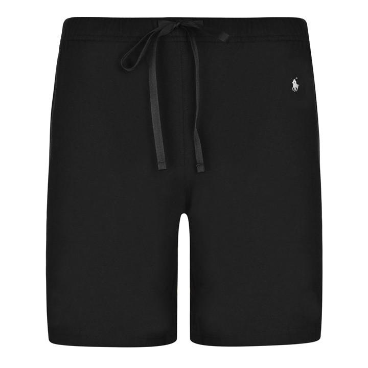 Polo Ralph Lauren Men's Black Cotton Jersey Jogger Shorts - S