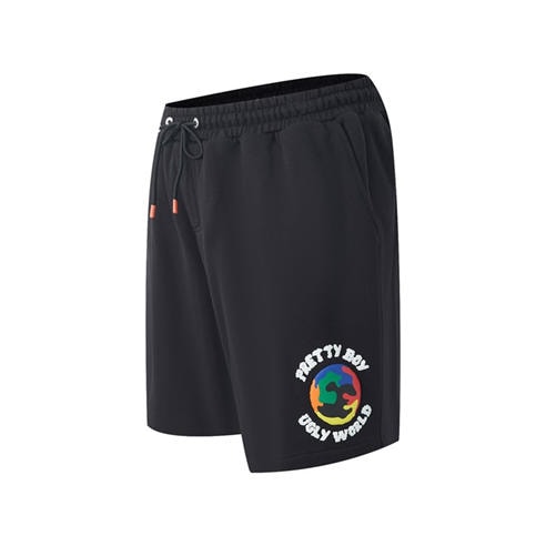 PRETTY BOY UGLY WORLD - Mens Cotton 4 Pockets Fleece Jogger Shorts