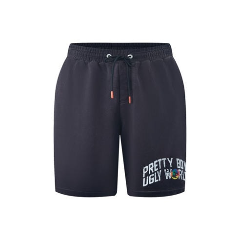 PRETTY BOY UGLY WORLD - The Pretty Boy Ugly World Fleece Drawstring Jogger Shorts Mens