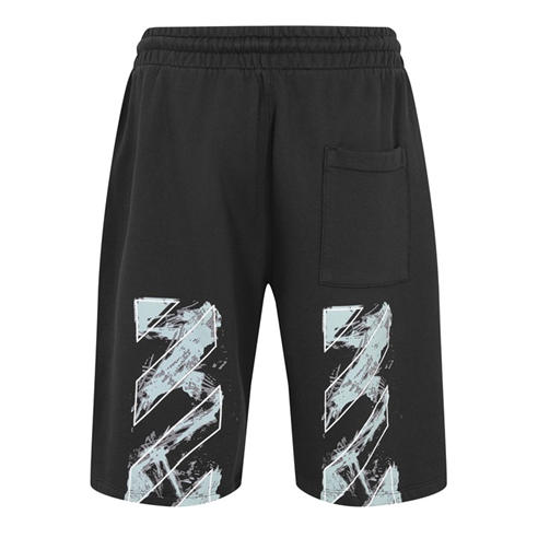 OFF WHITE - Men's Fleece Jogger Shorts
