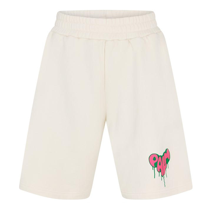 Palm Angels Men's Fleece Jogger Shorts - L