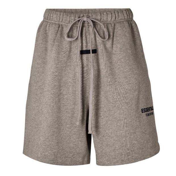 Jet Black - FEAR OF GOD ESSENTIALS - Men's Fleece Jogger Shorts