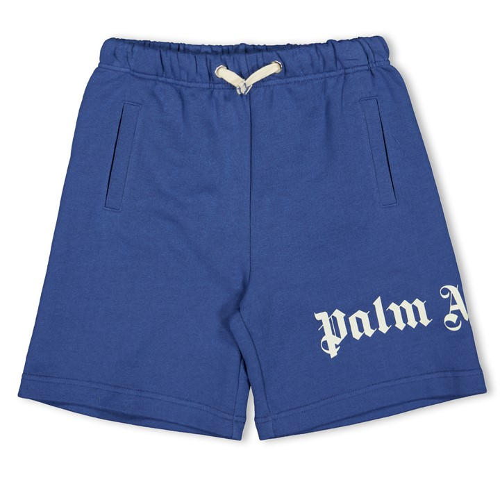Palm Angels Boys Blue Palm Logo Shorts Jn61