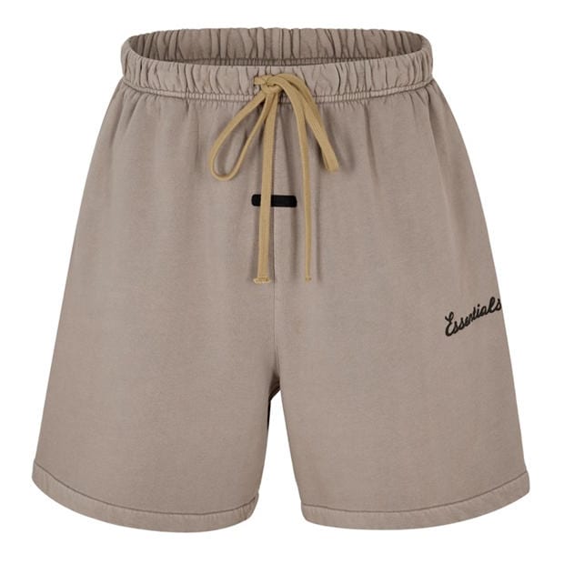 Black - FEAR OF GOD ESSENTIALS - Men's Fleece Jogger Shorts
