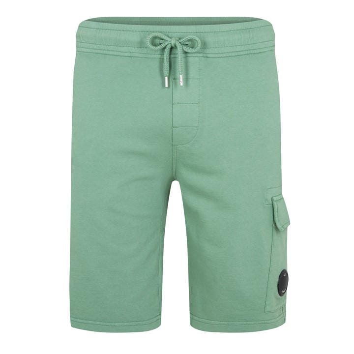 CP COMPANY Micro Lens Fleece Shorts - Green