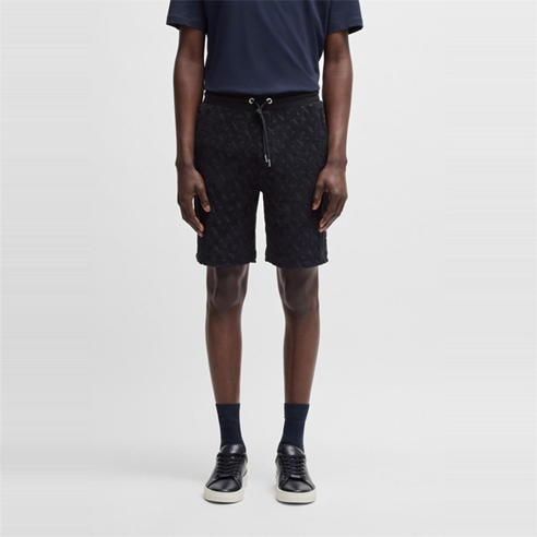 Boss - Men's H-Lamson 10 Black Fleece Jogger Shorts