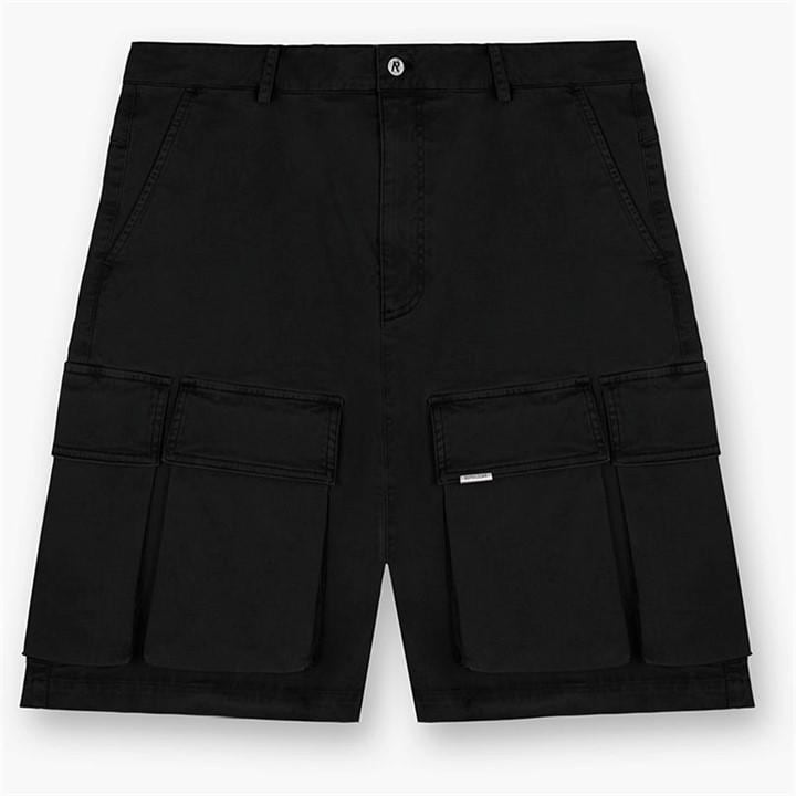 Represent Baggy Cargo Shorts In Black