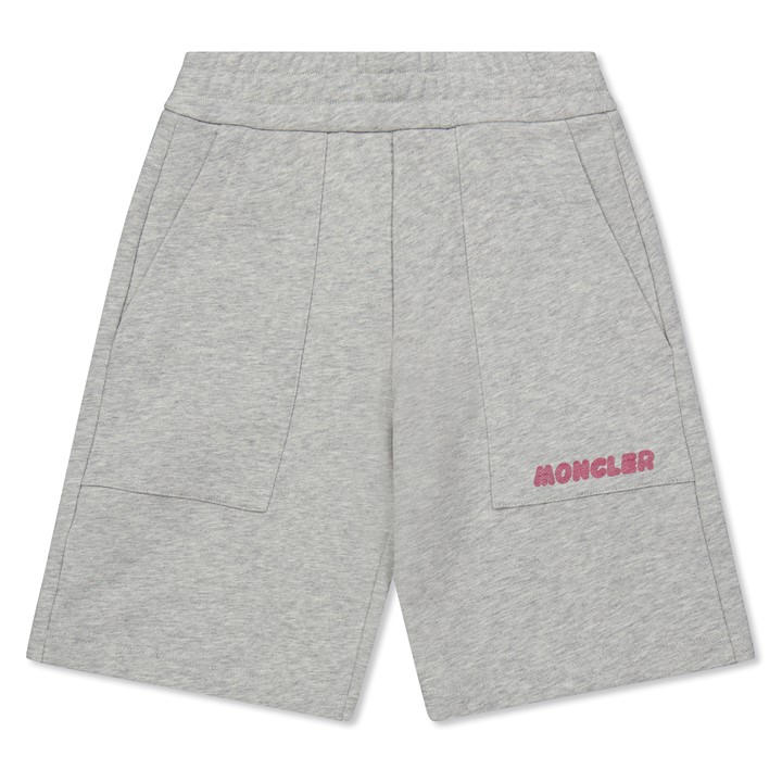 Moncler Boys Grey Logo Shorts Juniors