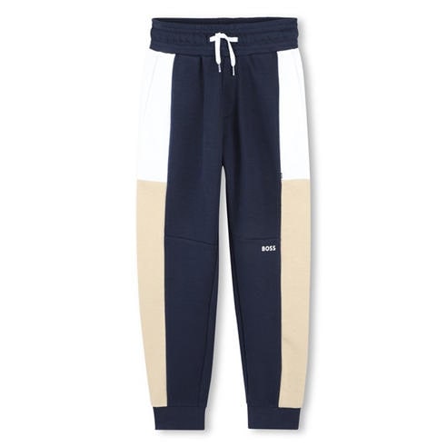 Boss - Kids Colour Cotton-Terry Jogging Bottoms