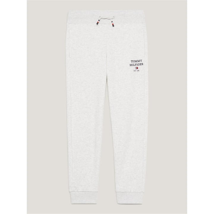 Tommy Hilfiger Unisex Kids Grey Logo Drawstring Joggers Juniors