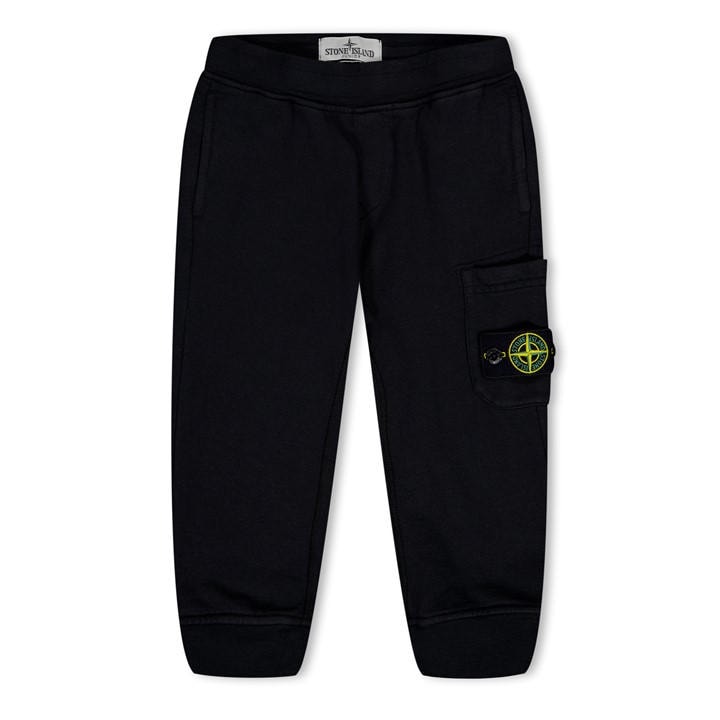 Stone Island Boys Black Compass Jogging Bottoms Juniors - Size 3