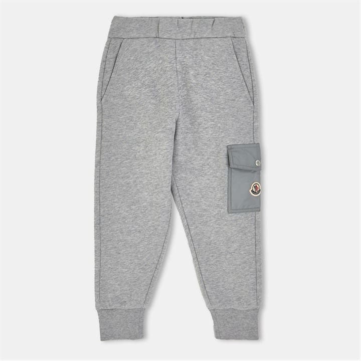 Moncler Boys Grey Kids' Closed Ankle Fleece Joggers