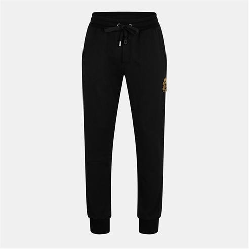 DOLCE AND GABBANA - Men's Crest Closed Hem Fleece Joggers