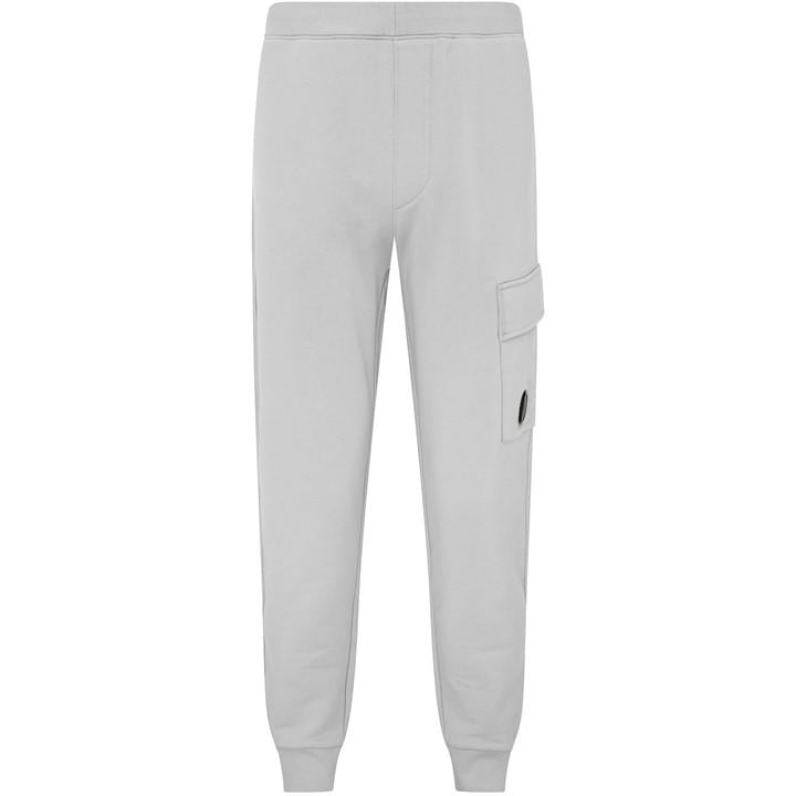 Cp Company Men's Grey Lens Jogging Bottoms Small