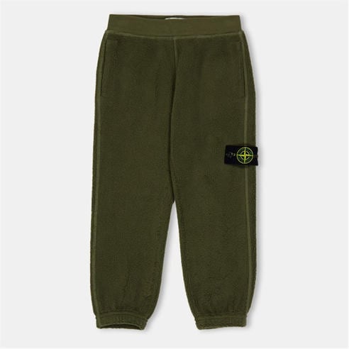 STONE ISLAND - Kids' Terry Closed Hem Fleece Joggers