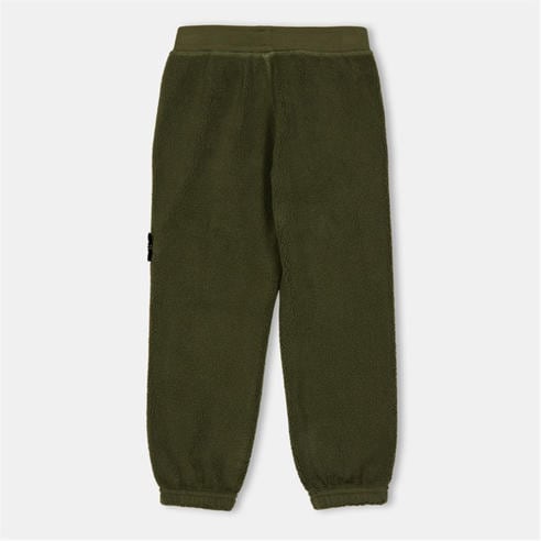 STONE ISLAND - Kids' Terry Closed Hem Fleece Joggers