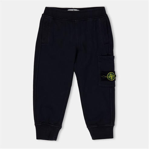 STONE ISLAND - Kids' Fleece Closed Hem Joggers
