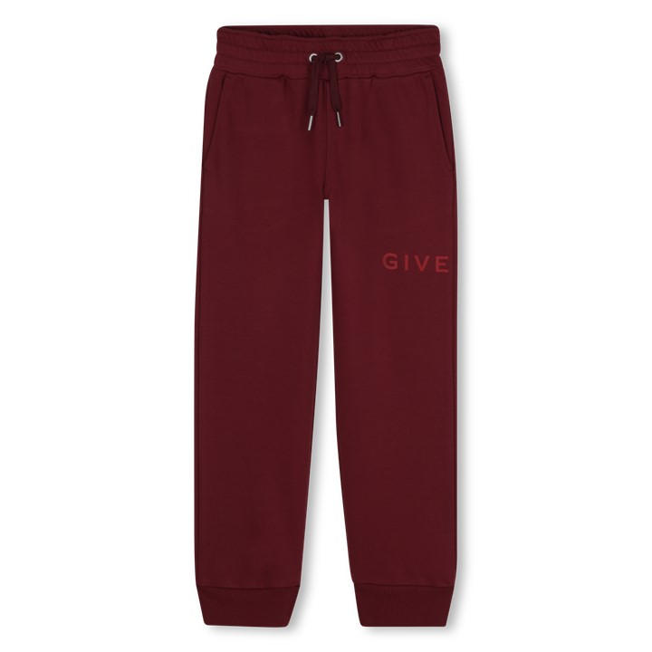 Givenchy  Kids Red ' Fleece Joggers - 14 - 16 Years