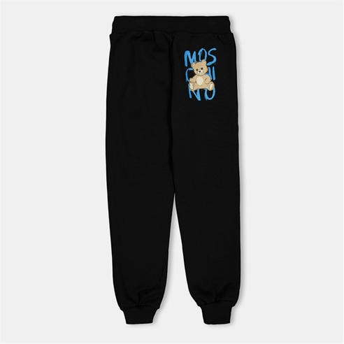 MOSCHINO - Unisex Kids' Spray Logo Closed Cuff Fleece Joggers