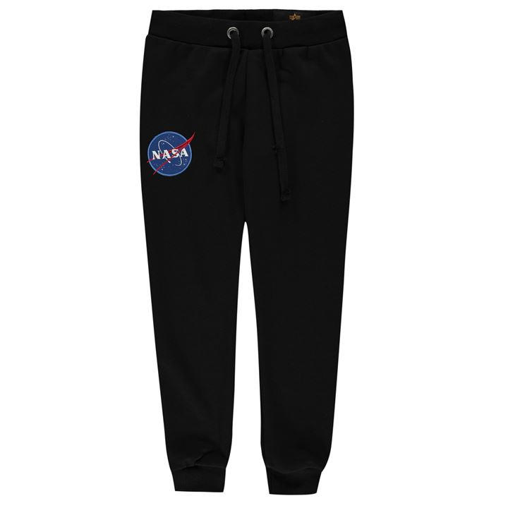Alpha Industries Boys Black Nasa Jogging Pants Size 11