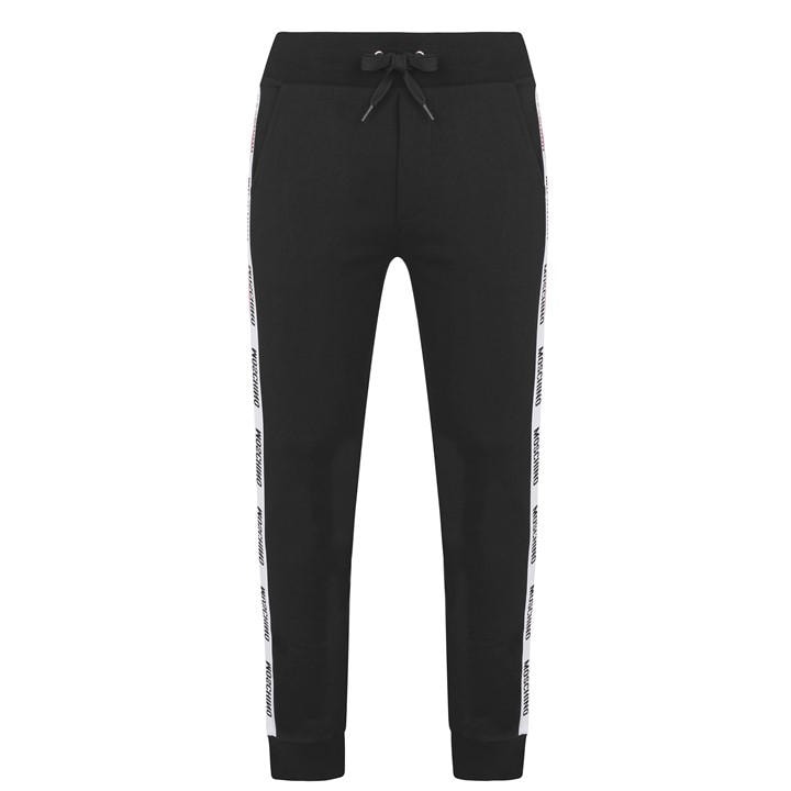 Moschino Men's Black Logo Tape Jogging Bottoms 2XL