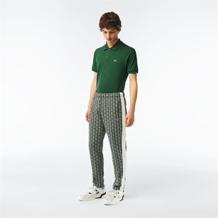Lacoste Men's Green Open Hem Woven Joggers - XS