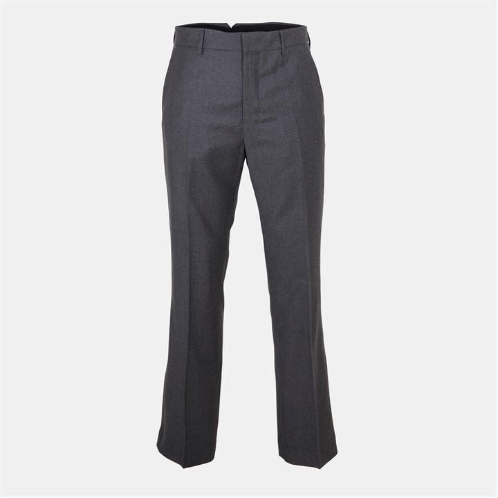 Ami Paris Men's Grey Straight Leg Trousers - M